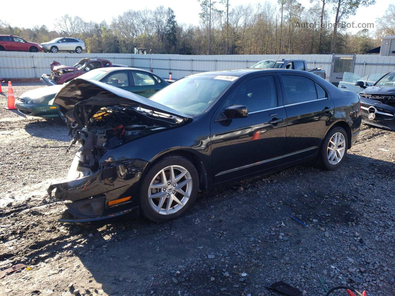 2012 Ford Fusion Sel Black vin: 3FAHP0JA6CR370644