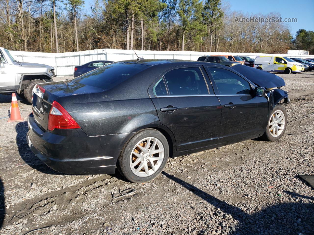 2012 Ford Fusion Sel Black vin: 3FAHP0JA6CR370644