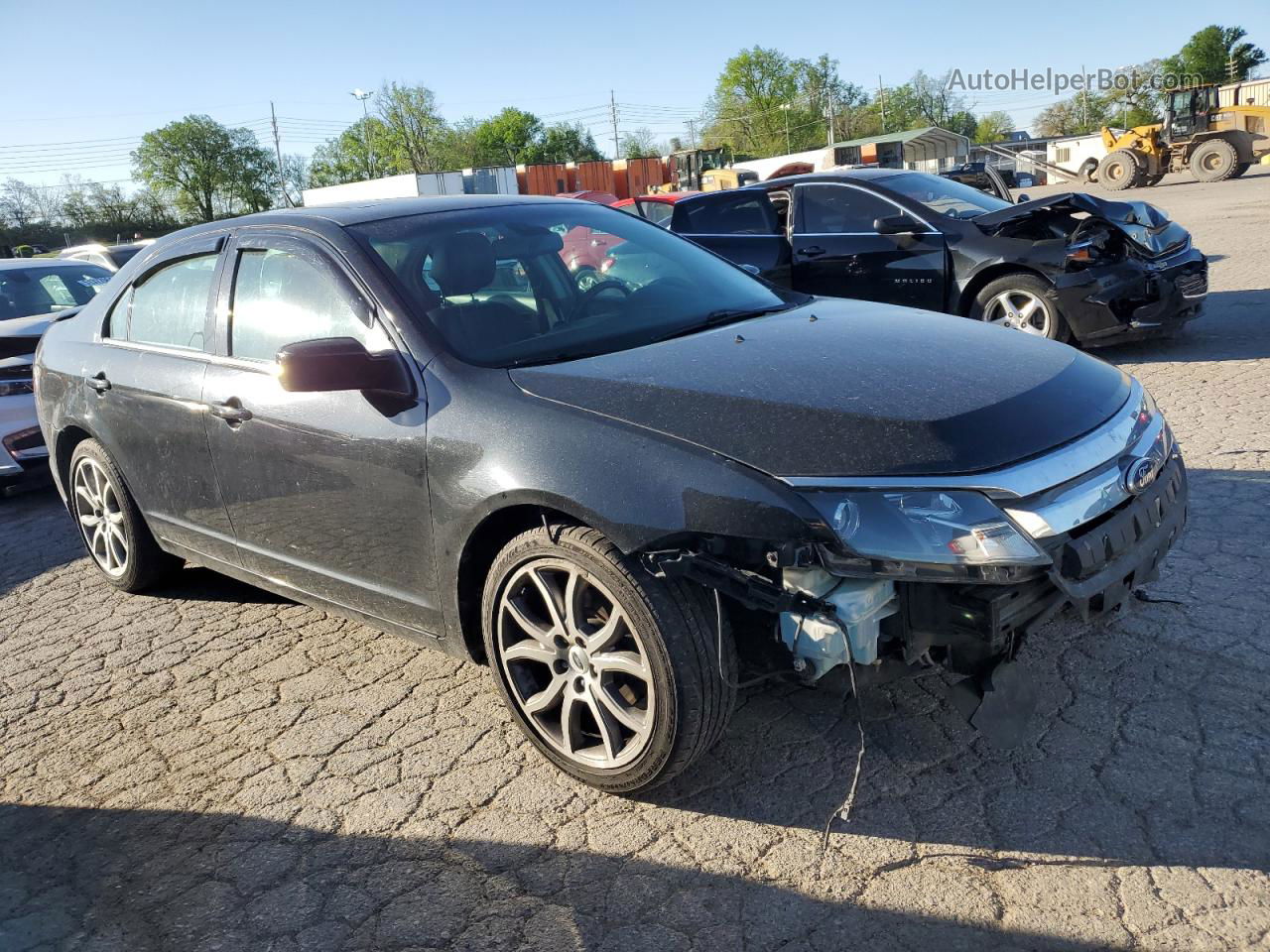 2012 Ford Fusion Sel Black vin: 3FAHP0JA6CR413153