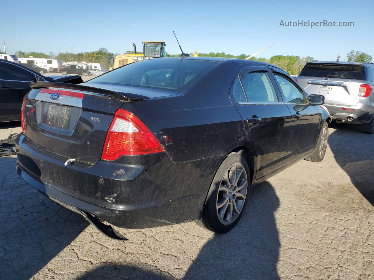 2012 Ford Fusion Sel Black vin: 3FAHP0JA6CR413153