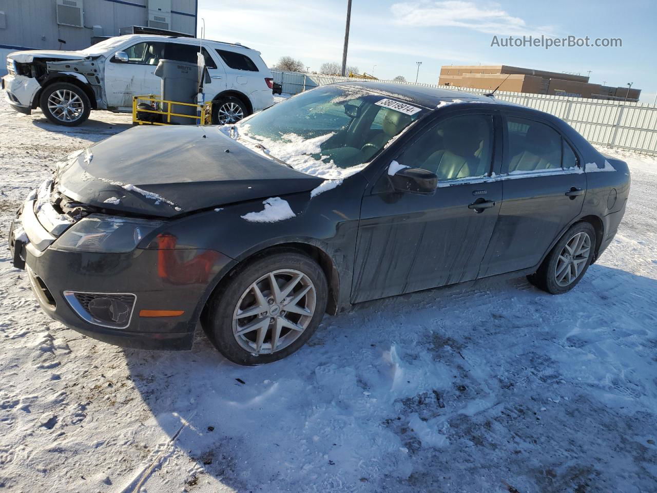 2012 Ford Fusion Sel Черный vin: 3FAHP0JA6CR434181