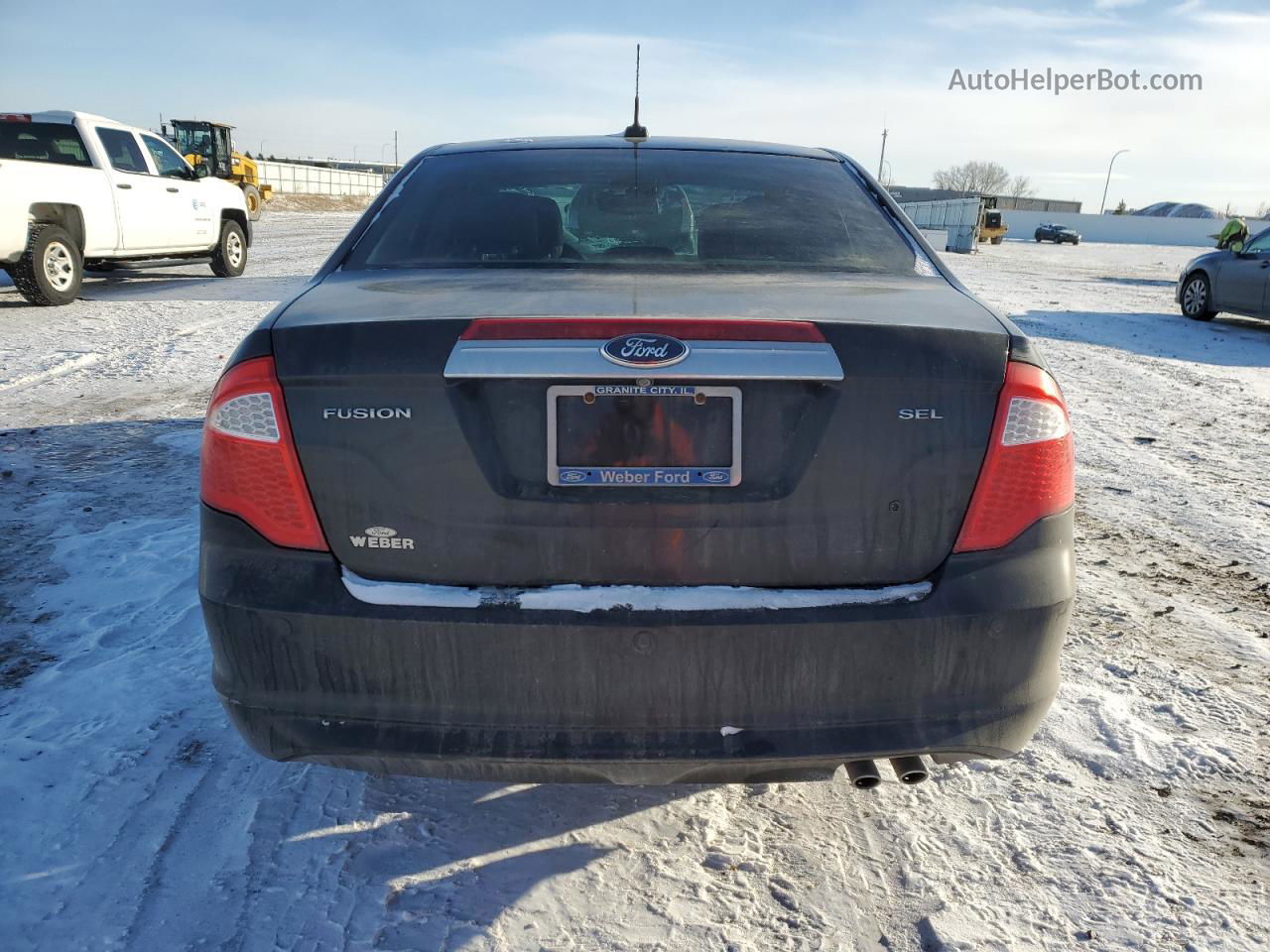 2012 Ford Fusion Sel Черный vin: 3FAHP0JA6CR434181