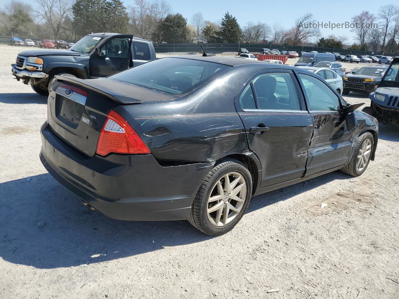 2010 Ford Fusion Sel Черный vin: 3FAHP0JA7AR168053