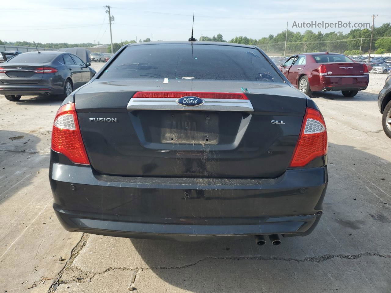 2012 Ford Fusion Sel Black vin: 3FAHP0JA7CR197023