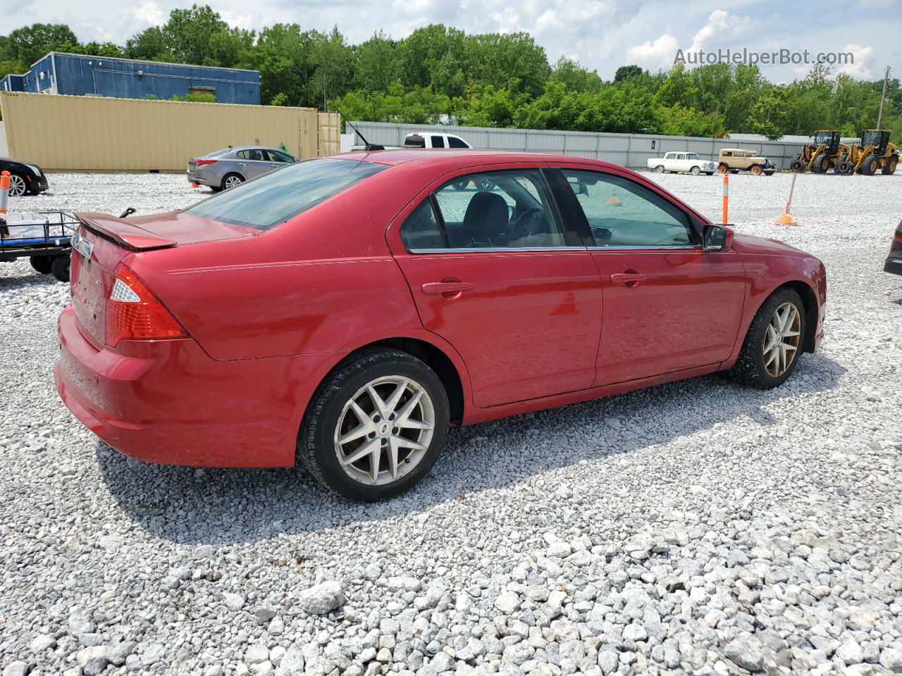 2012 Ford Fusion Sel Red vin: 3FAHP0JA7CR204889