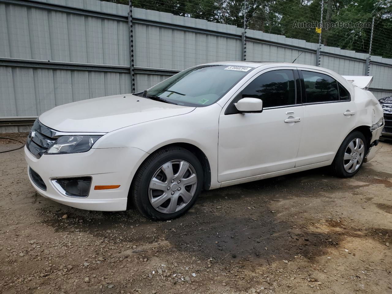 2012 Ford Fusion Sel White vin: 3FAHP0JA7CR434268