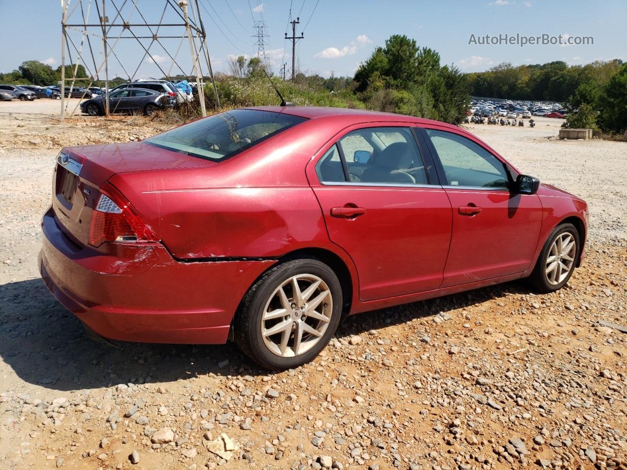 2010 Ford Fusion Sel Red vin: 3FAHP0JA8AR199554