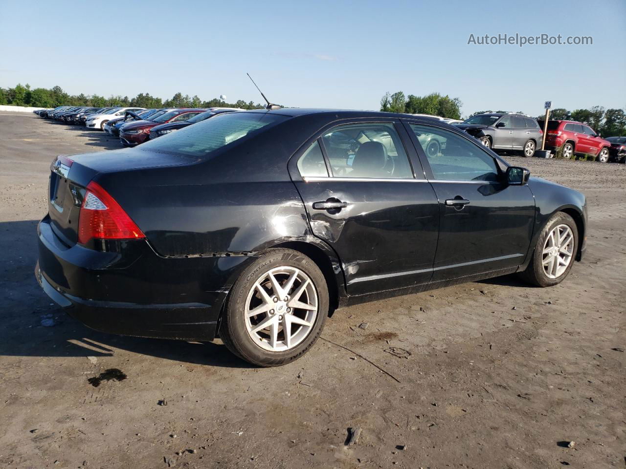 2012 Ford Fusion Sel Black vin: 3FAHP0JA8CR149434