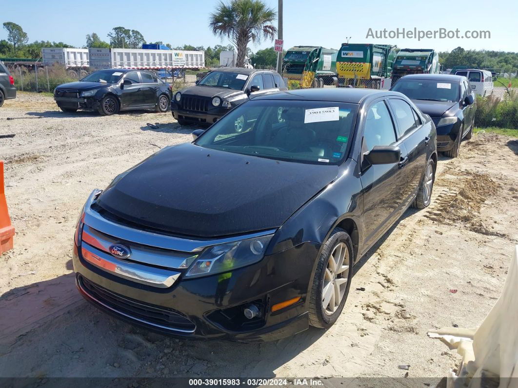 2012 Ford Fusion Sel Black vin: 3FAHP0JA8CR152253