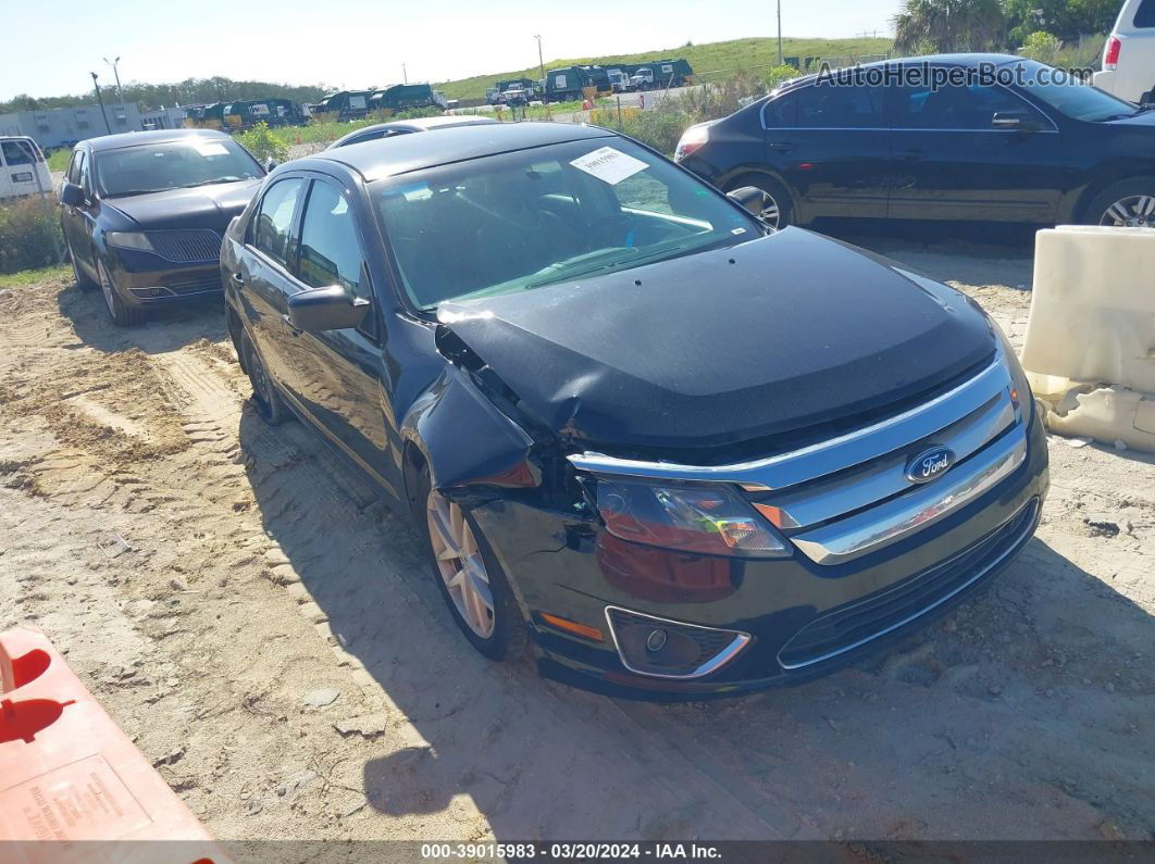 2012 Ford Fusion Sel Черный vin: 3FAHP0JA8CR152253