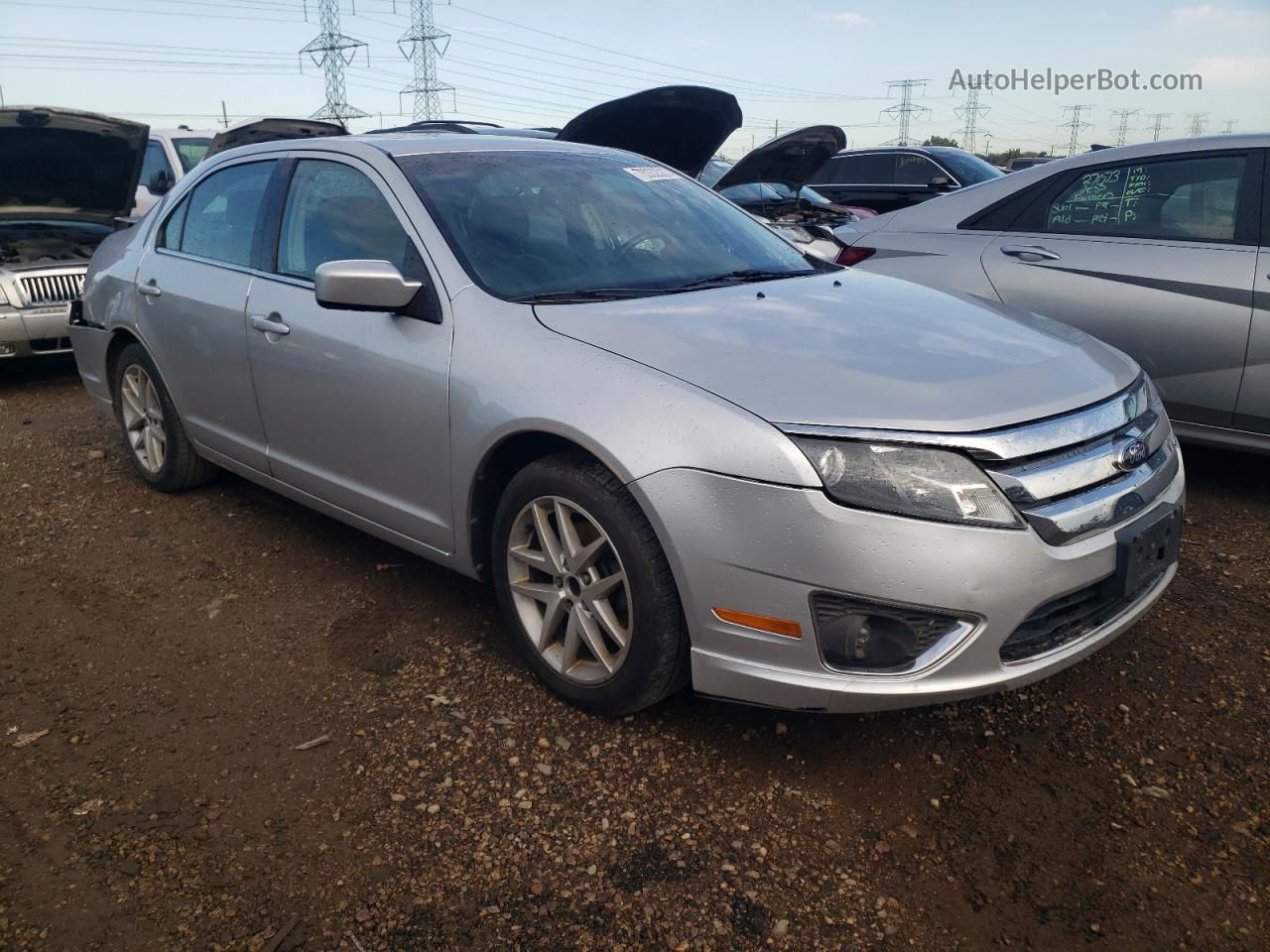 2012 Ford Fusion Sel Silver vin: 3FAHP0JA8CR288804