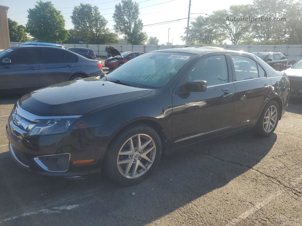 2012 Ford Fusion Sel Black vin: 3FAHP0JA8CR375120