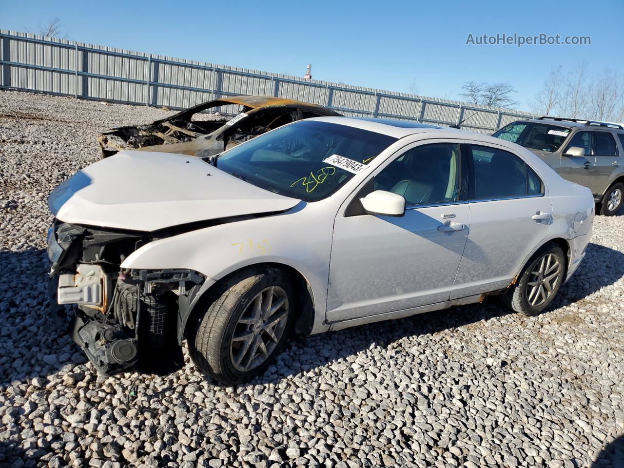 2012 Ford Fusion Sel White vin: 3FAHP0JA9CR104759