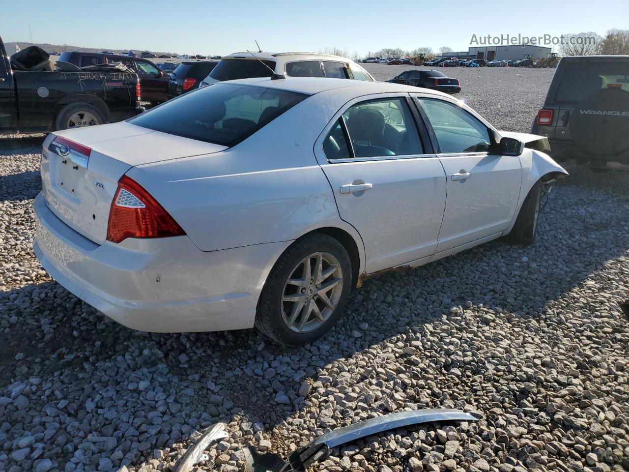 2012 Ford Fusion Sel White vin: 3FAHP0JA9CR104759