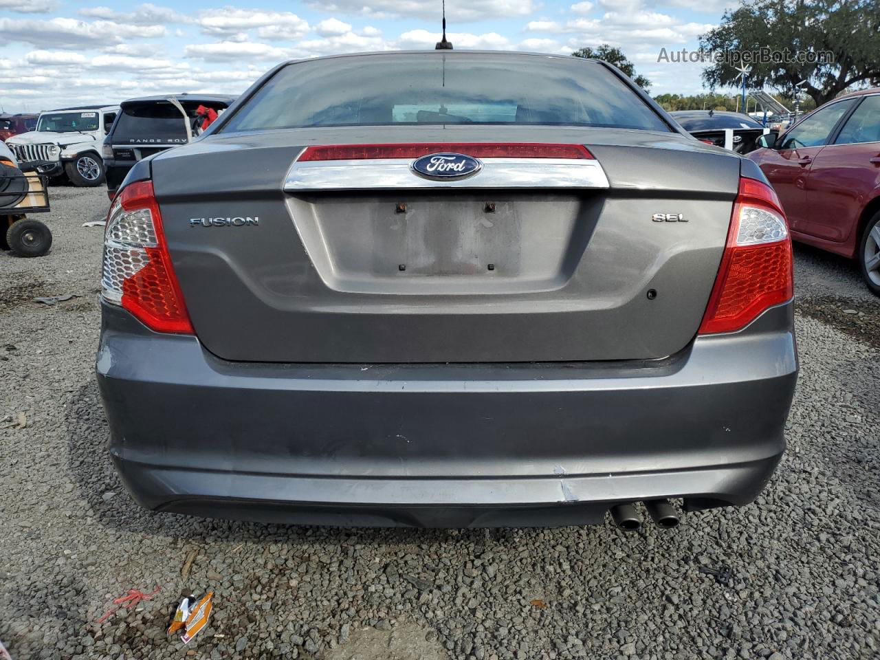 2012 Ford Fusion Sel Gray vin: 3FAHP0JA9CR275835