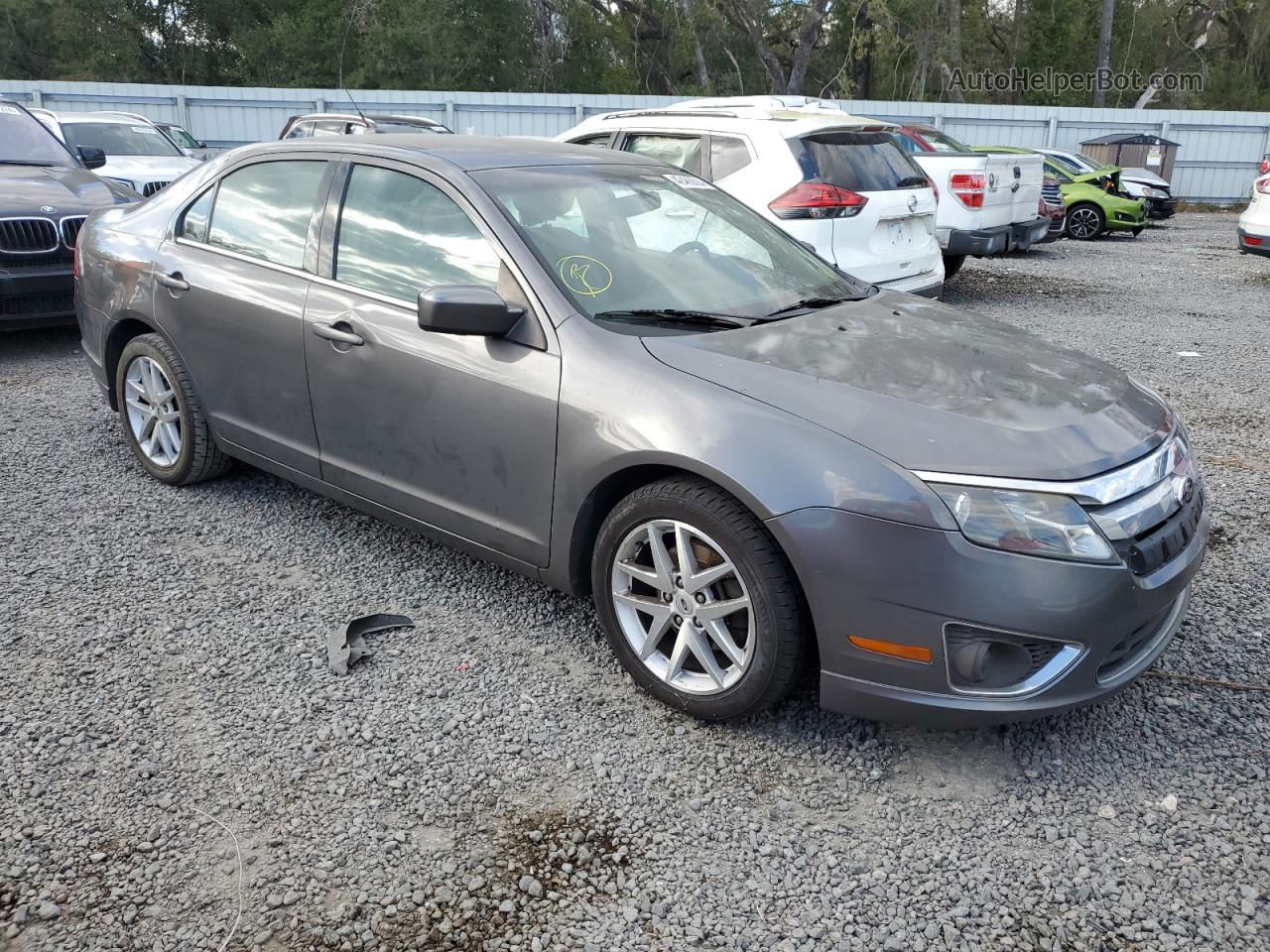 2012 Ford Fusion Sel Серый vin: 3FAHP0JA9CR275835