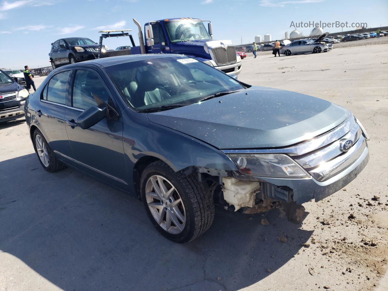 2012 Ford Fusion Sel Синий vin: 3FAHP0JA9CR289458