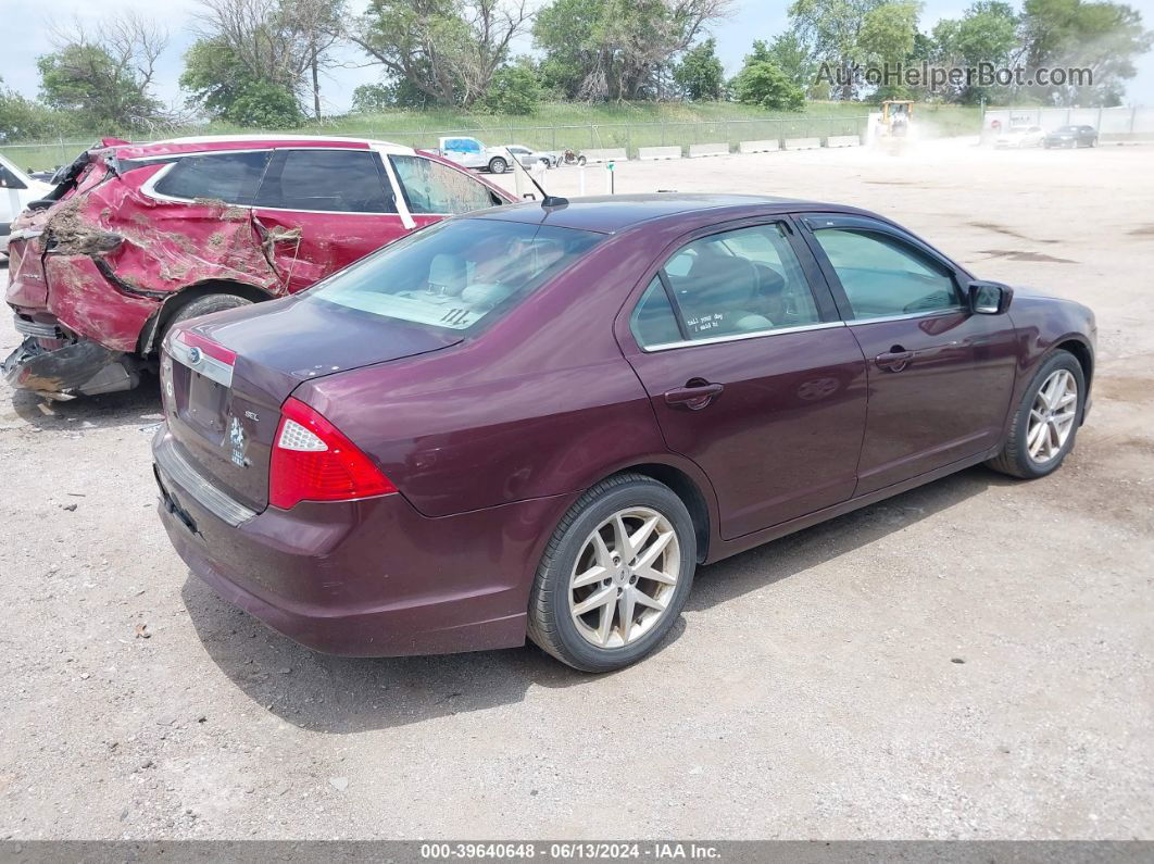 2012 Ford Fusion Sel Purple vin: 3FAHP0JA9CR419934