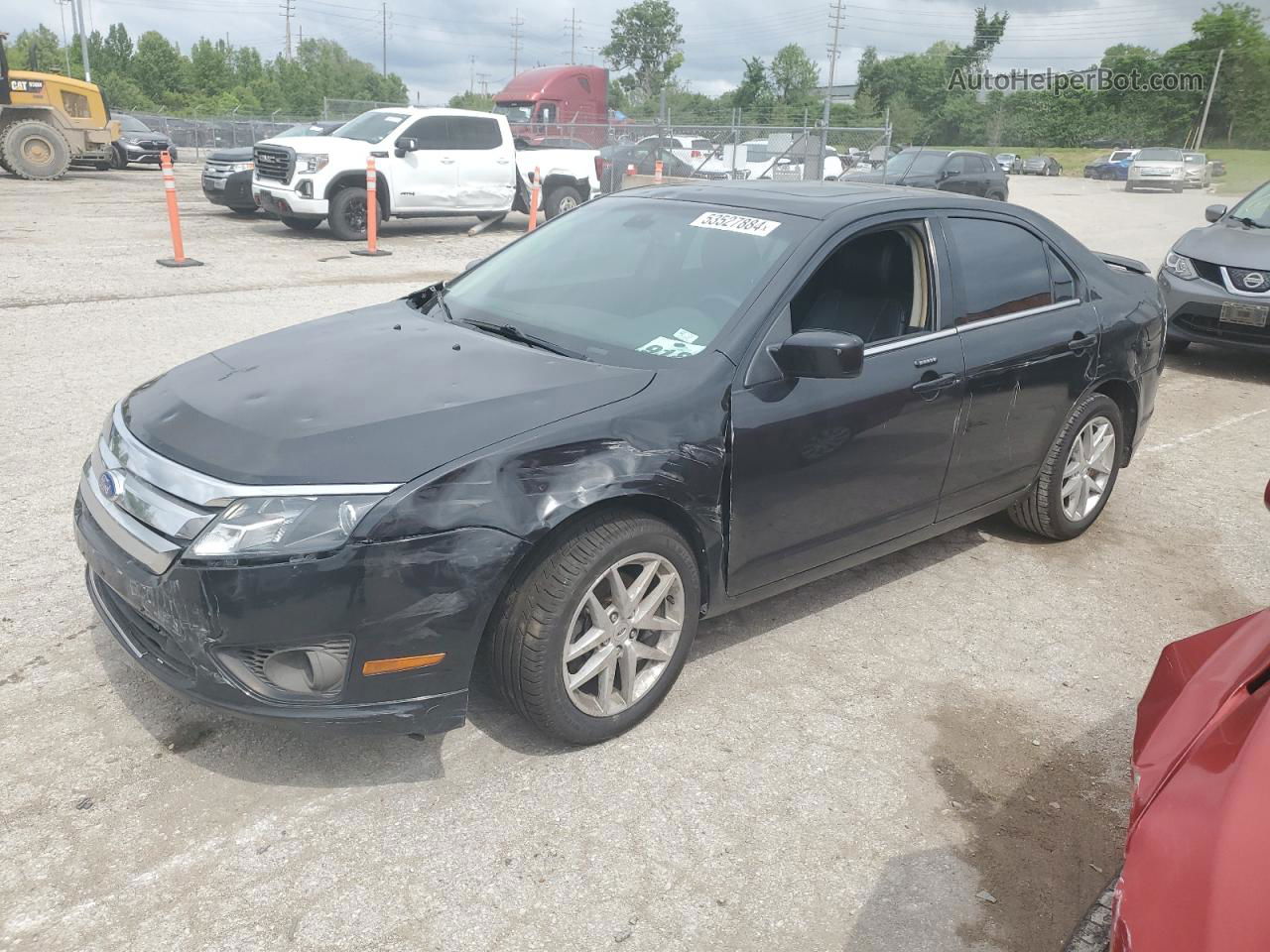 2012 Ford Fusion Sel Black vin: 3FAHP0JA9CR447913