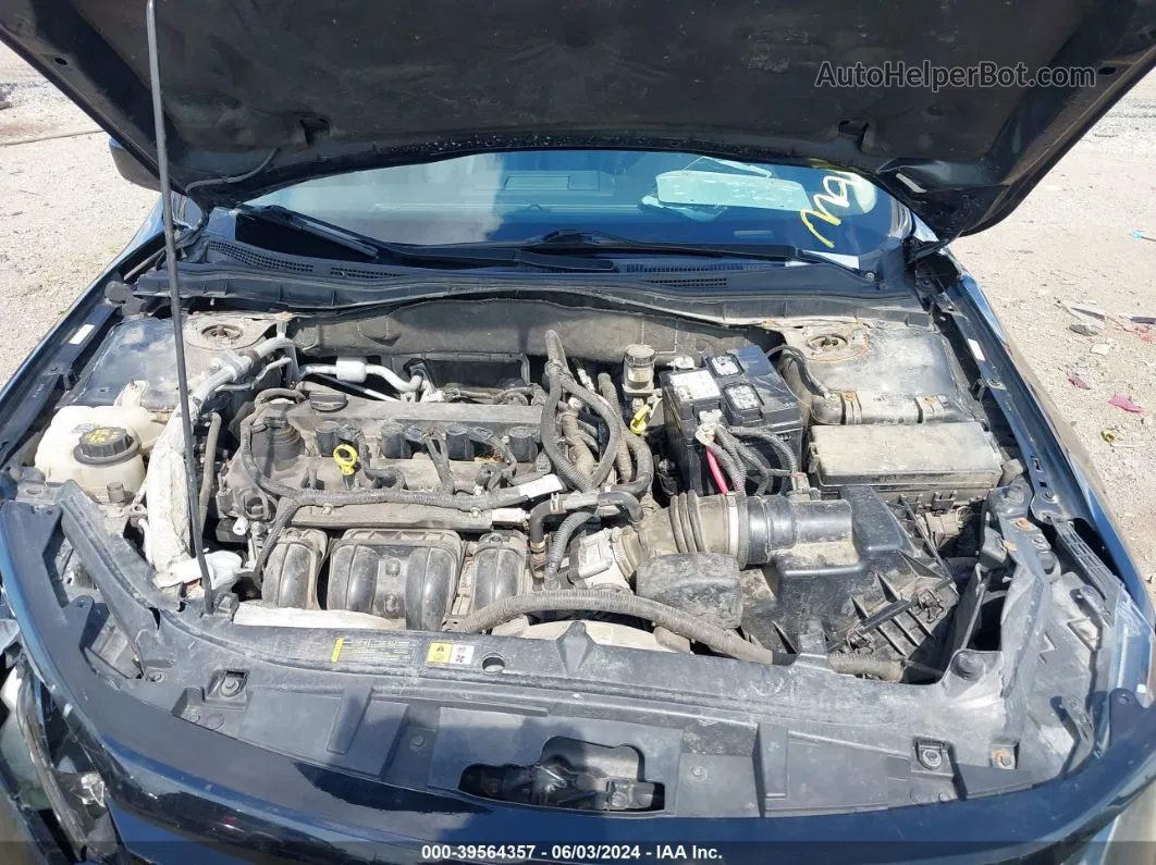 2012 Ford Fusion Sel Черный vin: 3FAHP0JAXCR136250