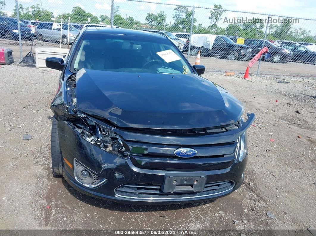 2012 Ford Fusion Sel Черный vin: 3FAHP0JAXCR136250