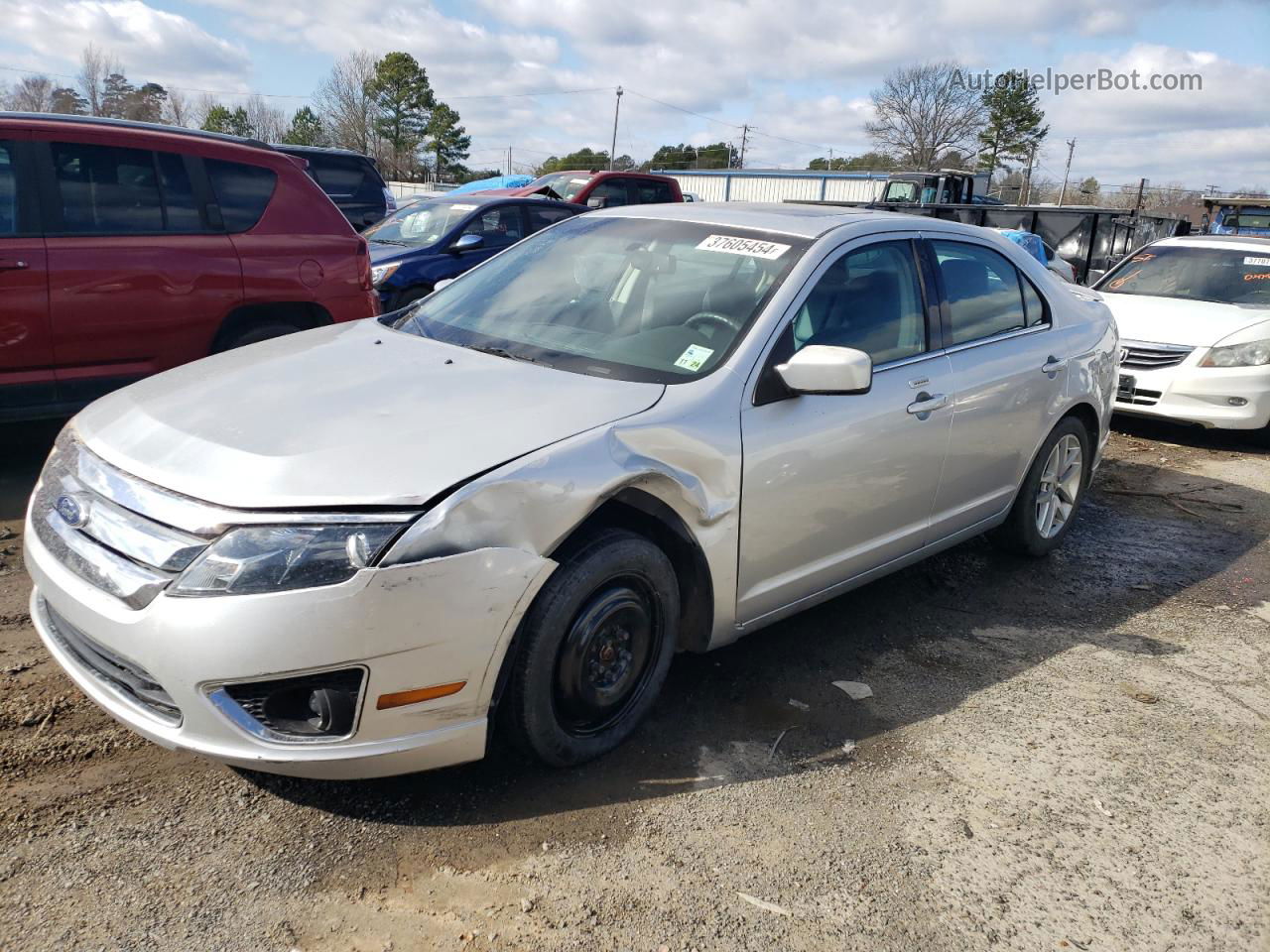 2012 Ford Fusion Sel Silver vin: 3FAHP0JAXCR160869