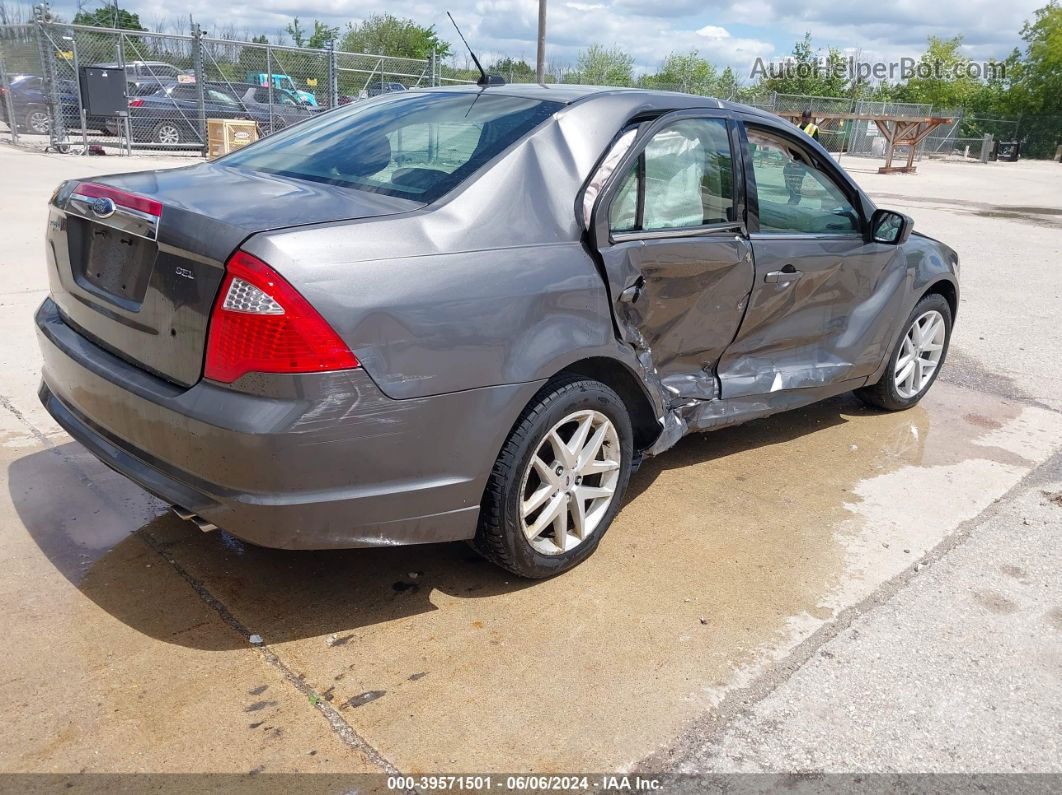 2012 Ford Fusion Sel Серый vin: 3FAHP0JAXCR177719