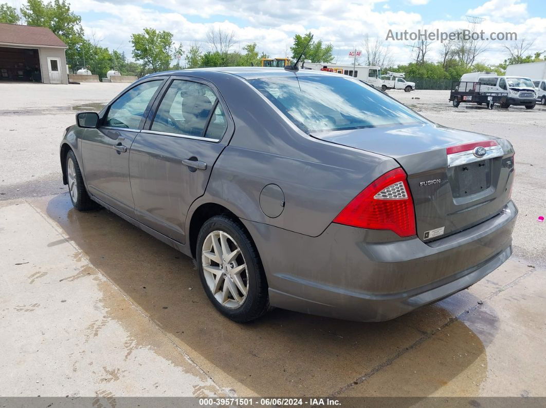 2012 Ford Fusion Sel Серый vin: 3FAHP0JAXCR177719