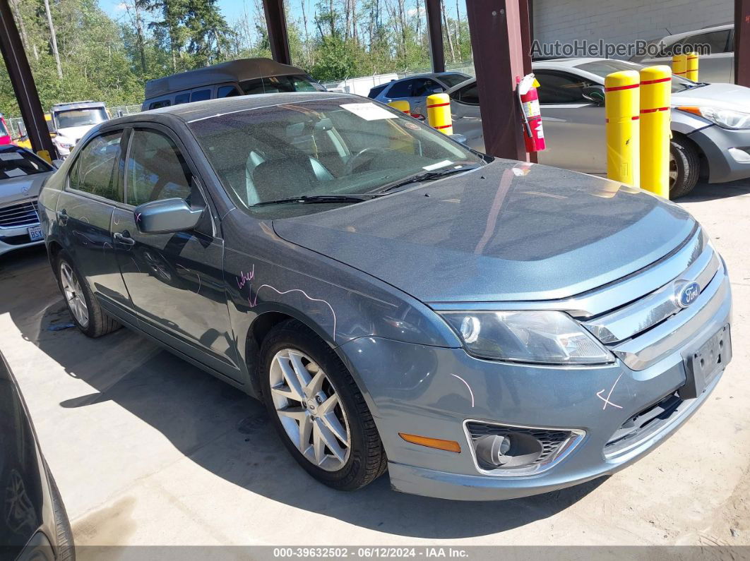 2012 Ford Fusion Sel Teal vin: 3FAHP0JAXCR203946