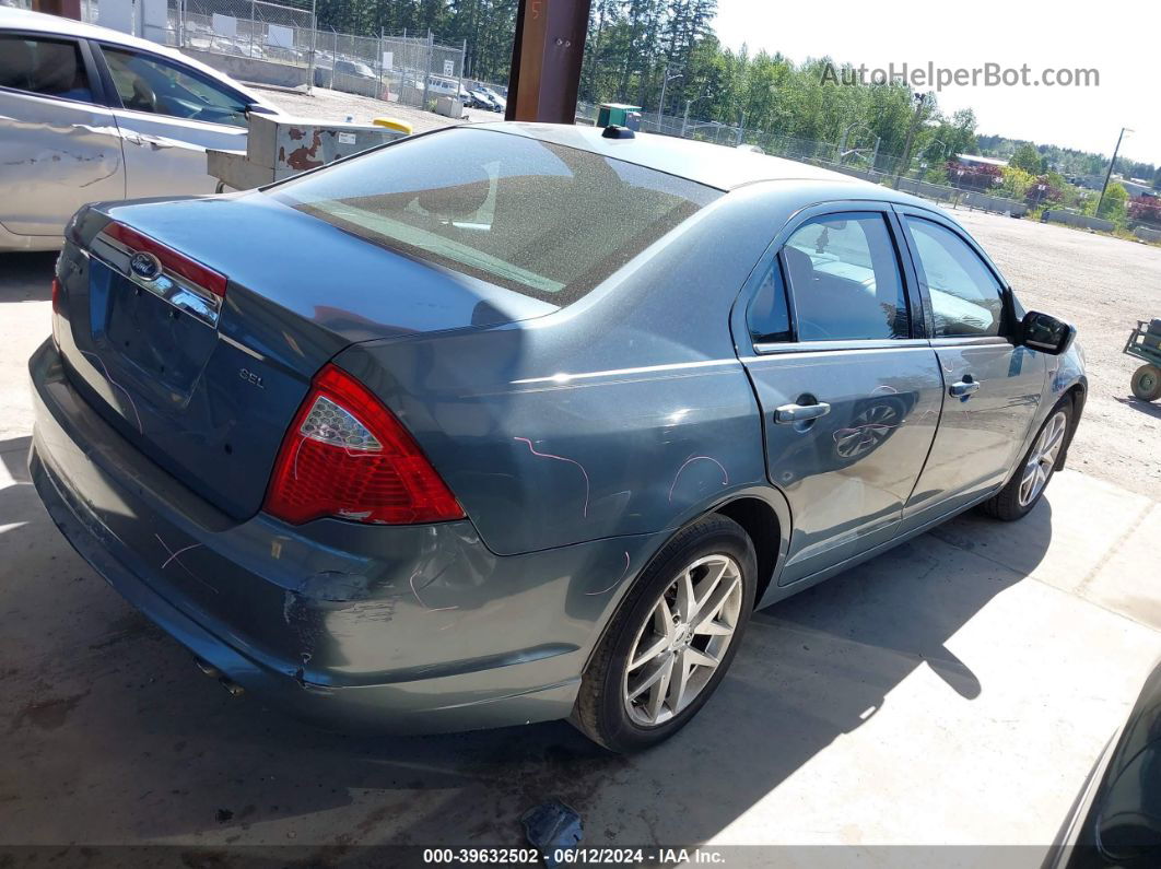 2012 Ford Fusion Sel Teal vin: 3FAHP0JAXCR203946