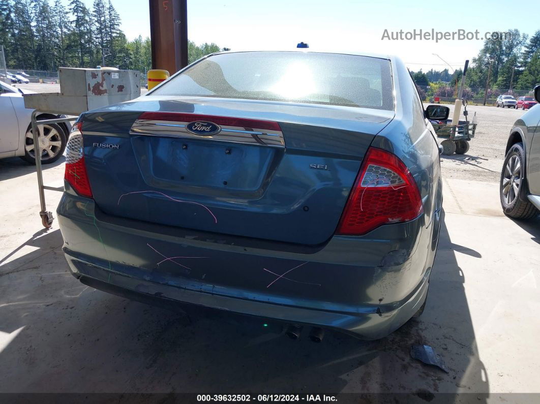 2012 Ford Fusion Sel Teal vin: 3FAHP0JAXCR203946