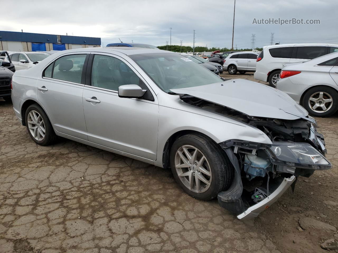 2012 Ford Fusion Sel Silver vin: 3FAHP0JAXCR257358