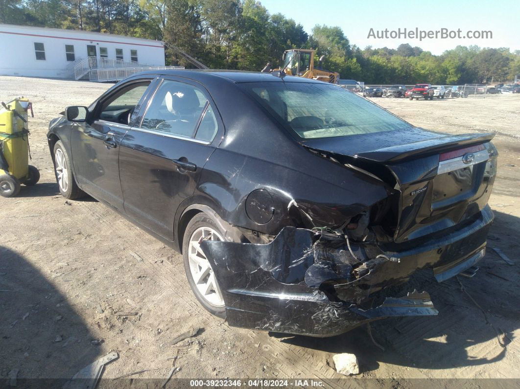 2012 Ford Fusion Sel Черный vin: 3FAHP0JAXCR363471