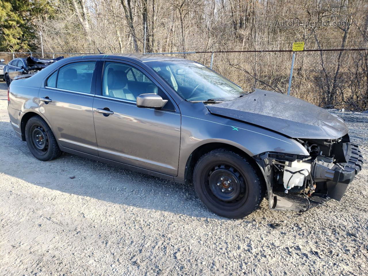 2012 Ford Fusion Sel Gray vin: 3FAHP0JAXCR391674