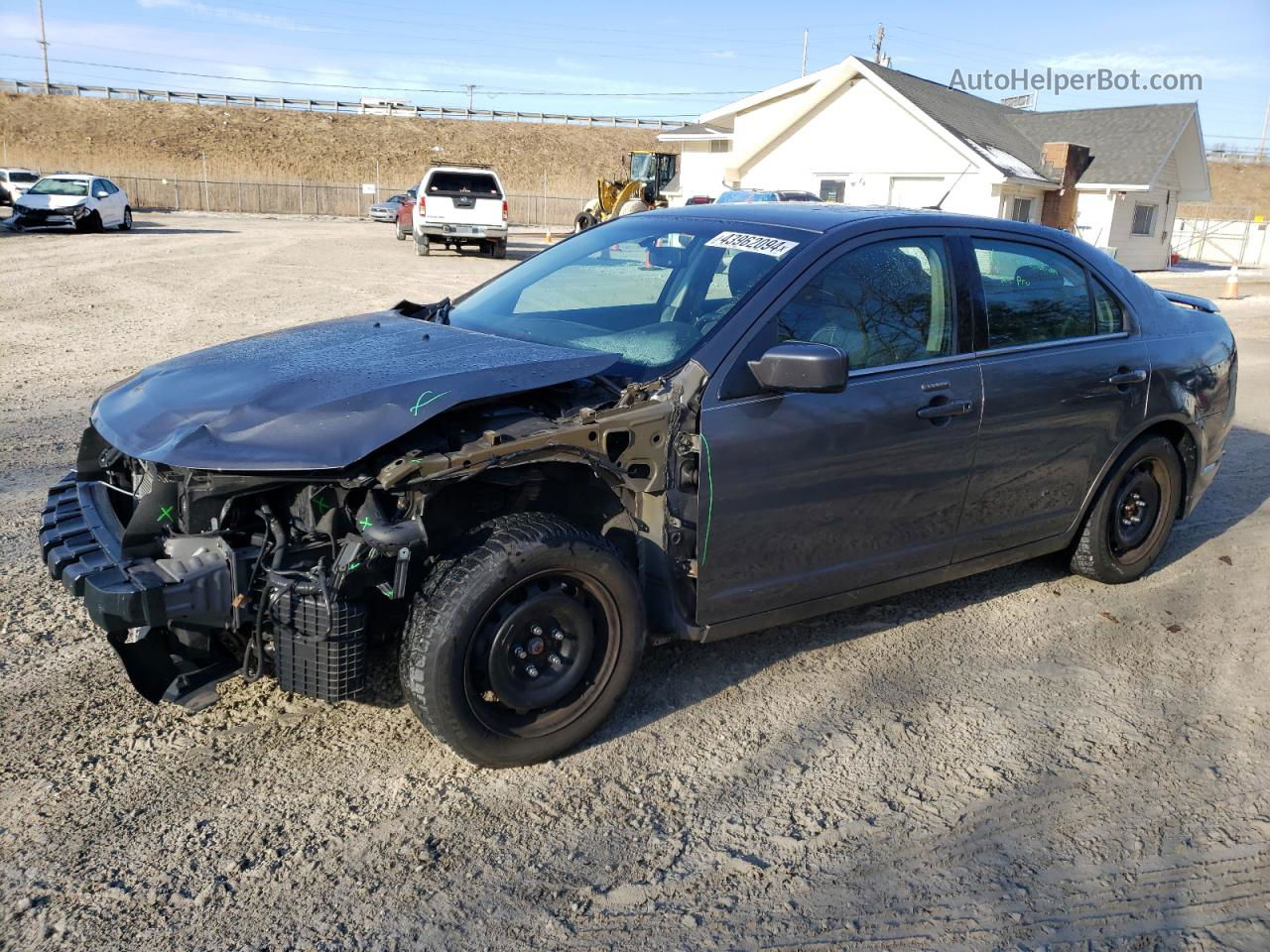 2012 Ford Fusion Sel Gray vin: 3FAHP0JAXCR391674