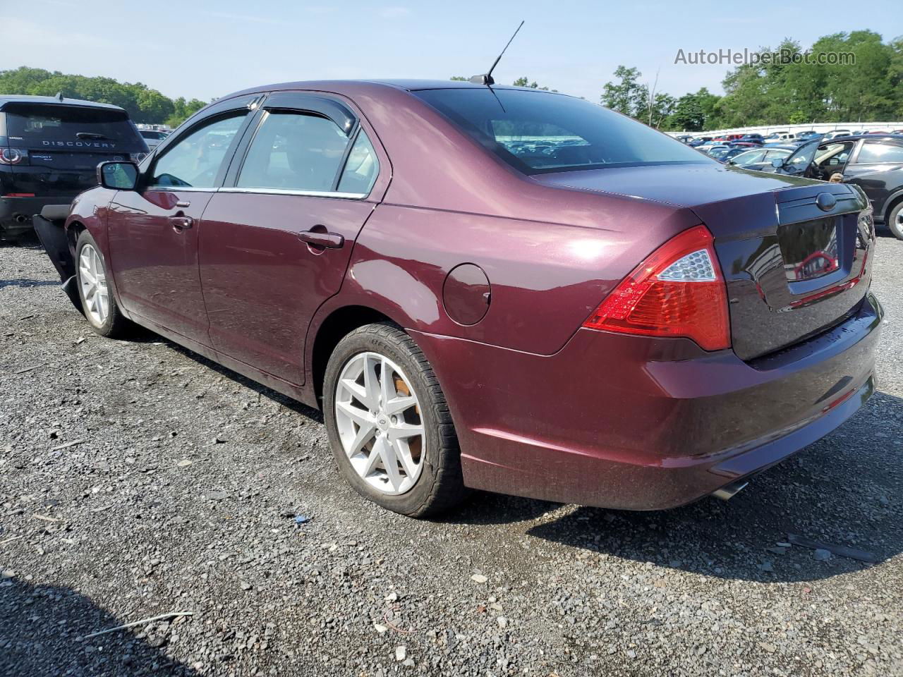 2012 Ford Fusion Sel Burgundy vin: 3FAHP0JG0CR417980