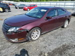 2012 Ford Fusion Sel Burgundy vin: 3FAHP0JG0CR417980