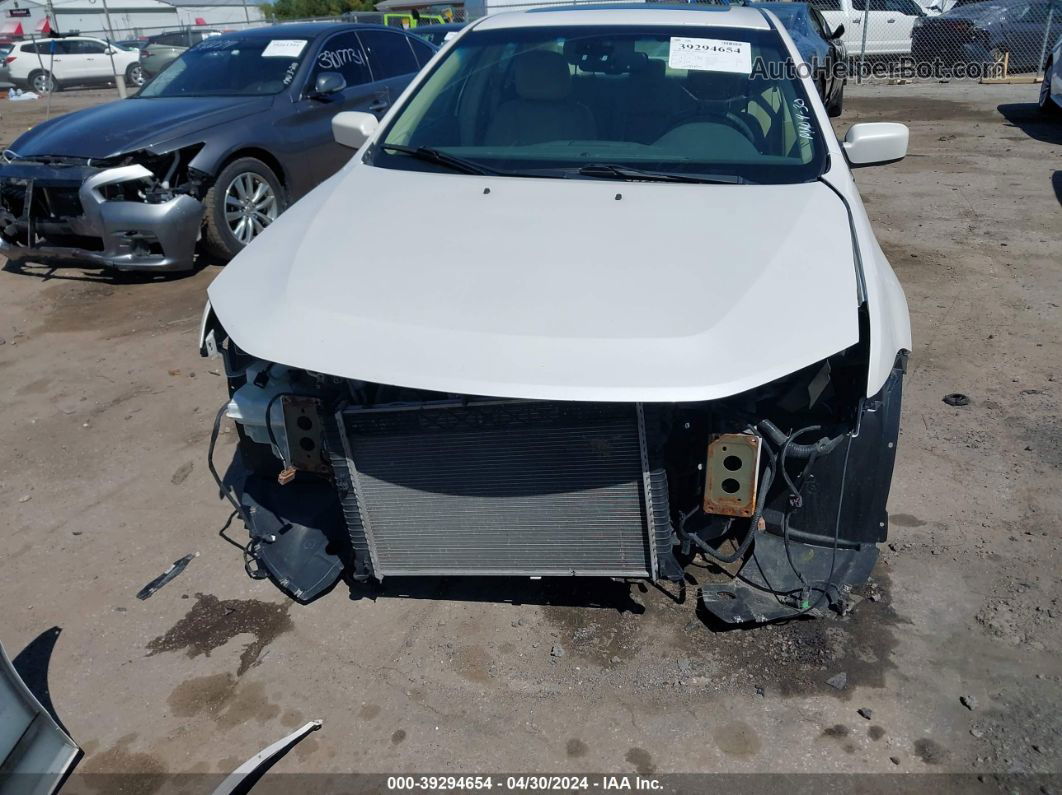 2012 Ford Fusion Sel White vin: 3FAHP0JG1CR104436