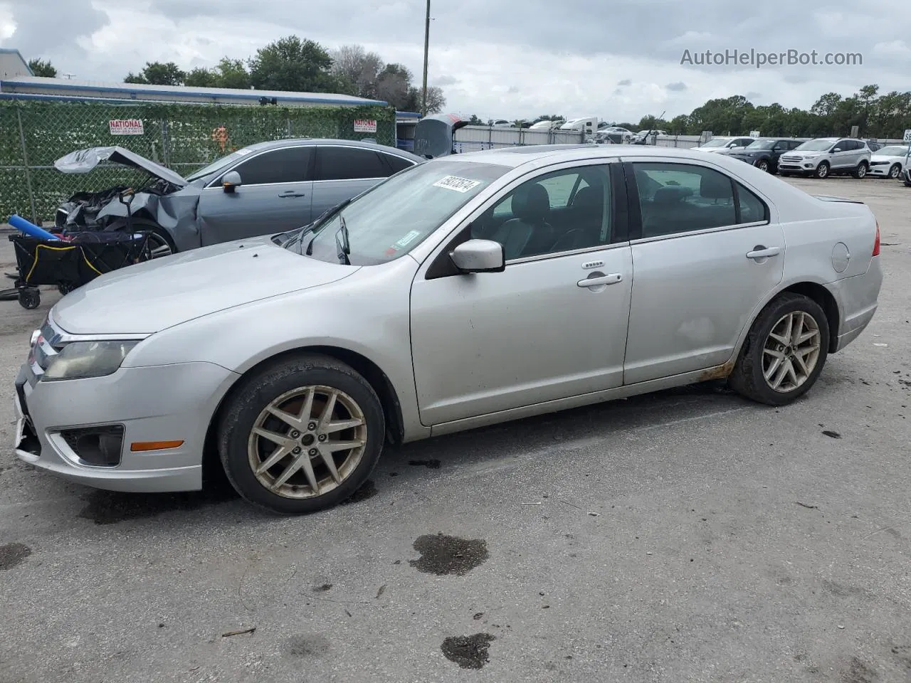 2012 Ford Fusion Sel Silver vin: 3FAHP0JG1CR294013