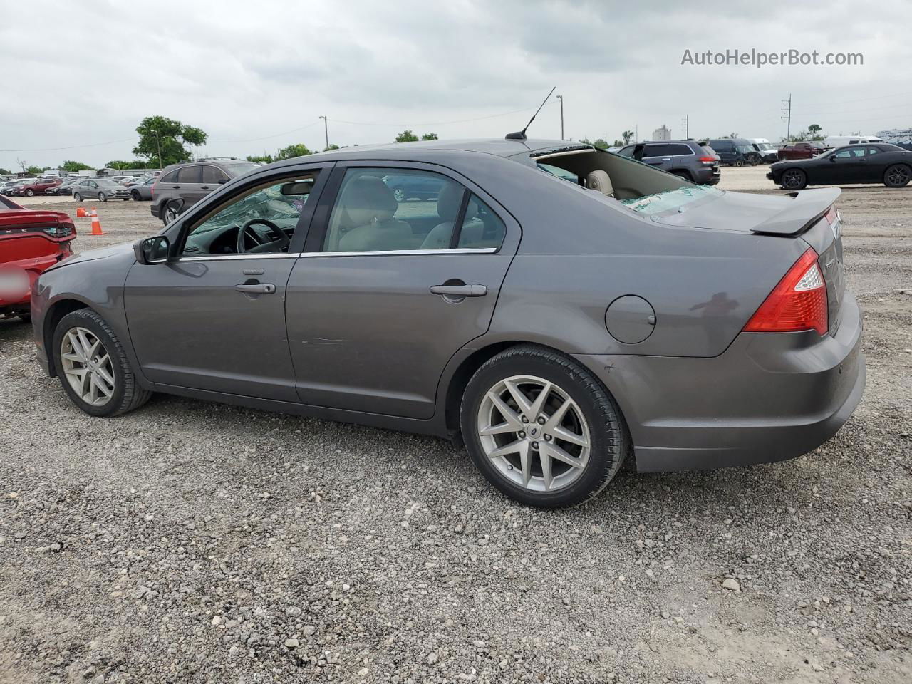 2012 Ford Fusion Sel Серый vin: 3FAHP0JG1CR316740