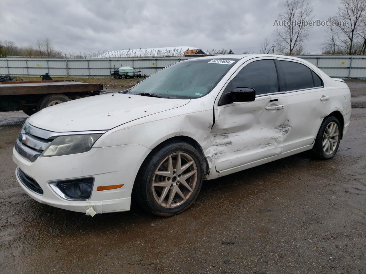 2010 Ford Fusion Sel White vin: 3FAHP0JG2AR117158