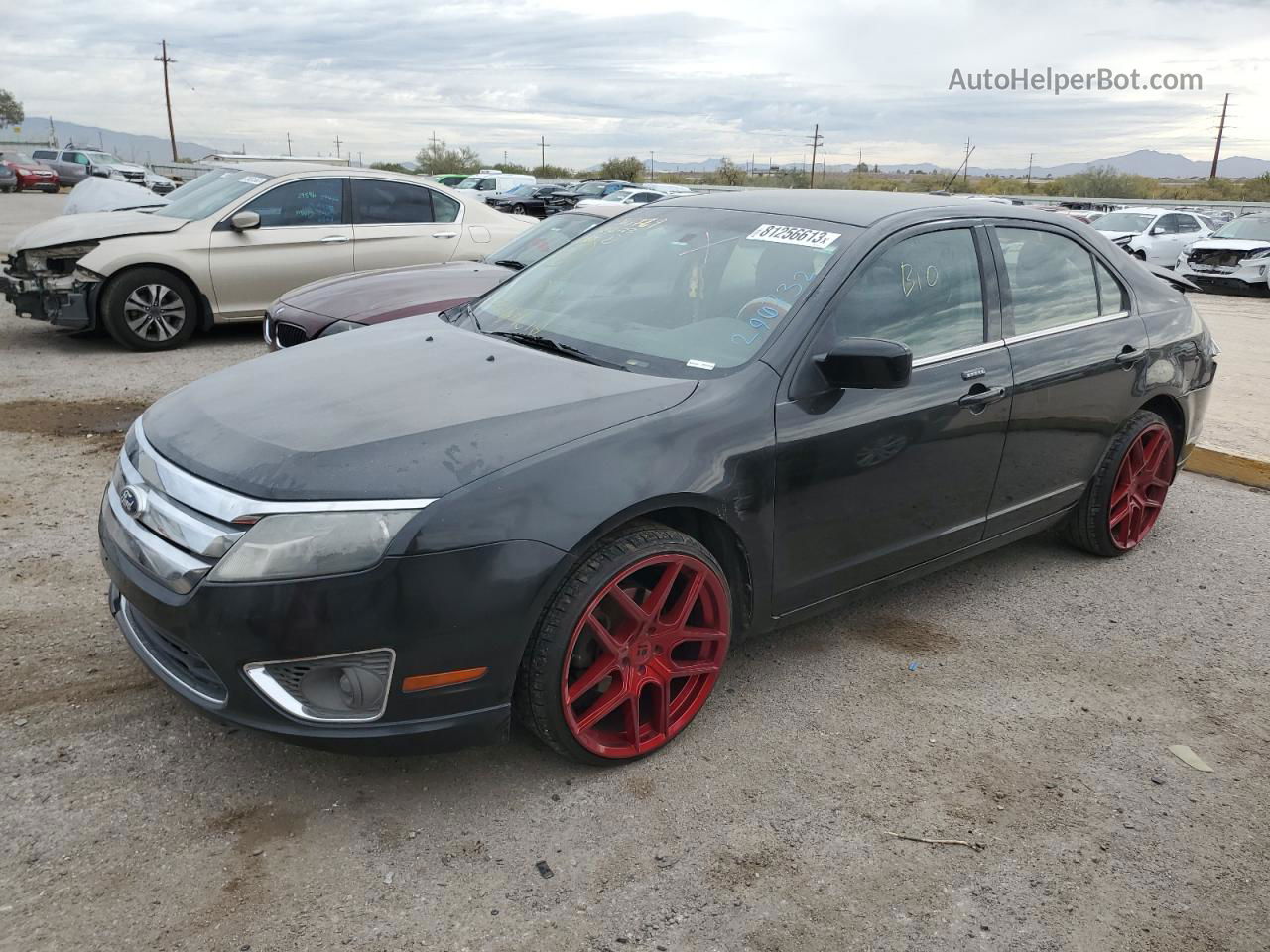 2012 Ford Fusion Sel Black vin: 3FAHP0JG2CR290732