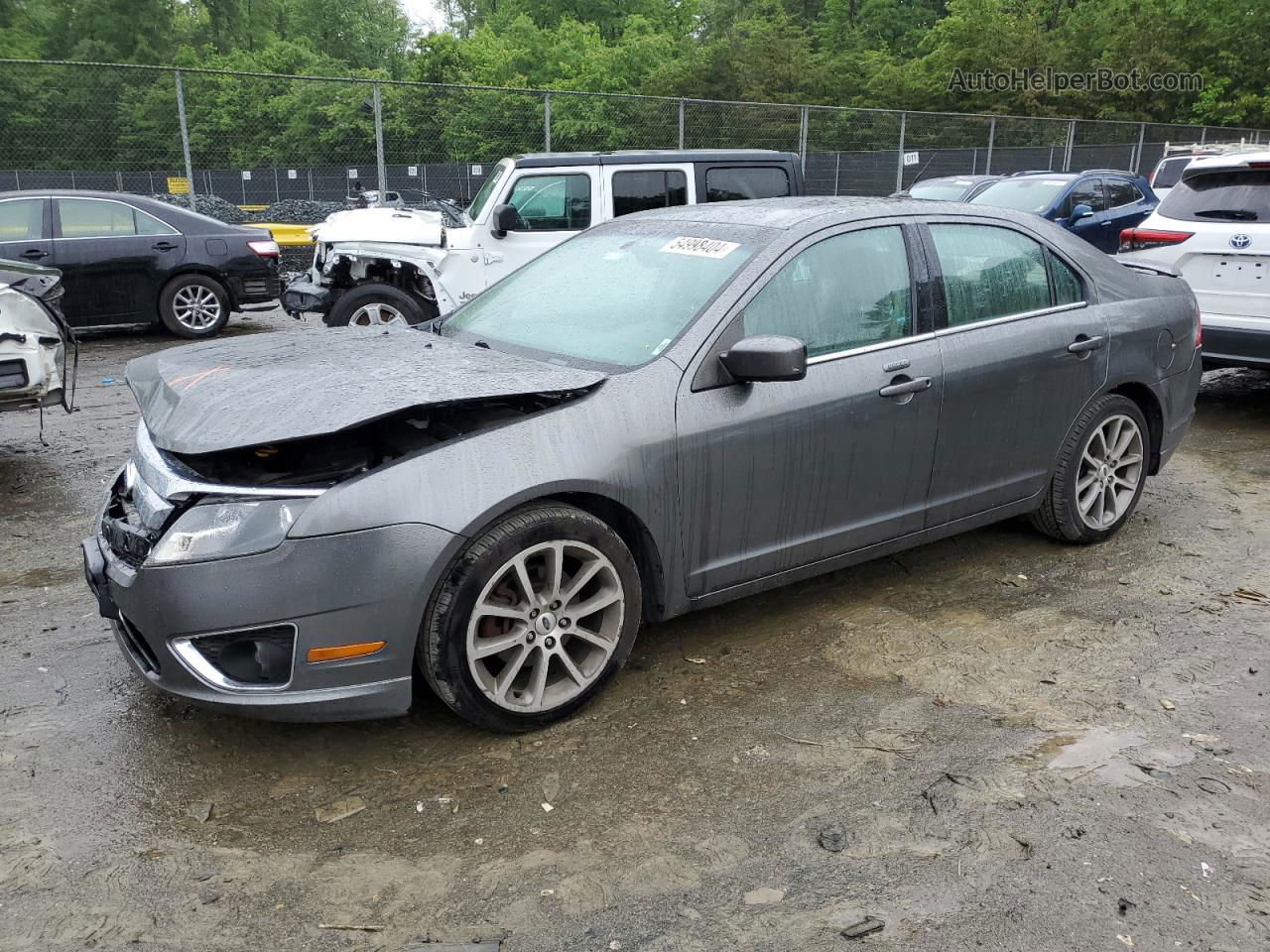 2010 Ford Fusion Sel Угольный vin: 3FAHP0JG3AR122062