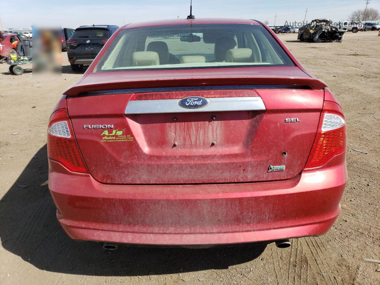 2010 Ford Fusion Sel Red vin: 3FAHP0JG5AR311764