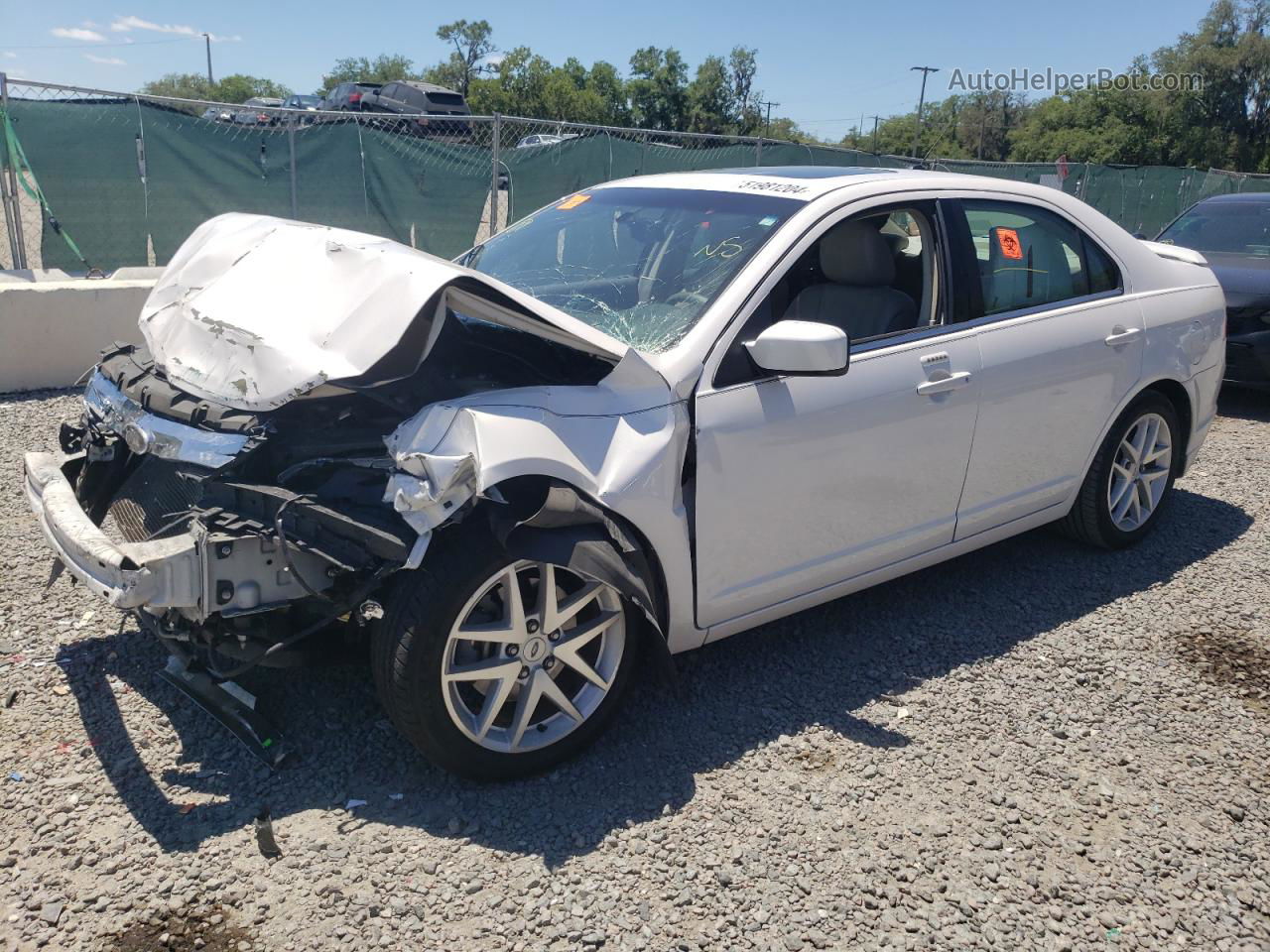 2010 Ford Fusion Sel White vin: 3FAHP0JG5AR349494