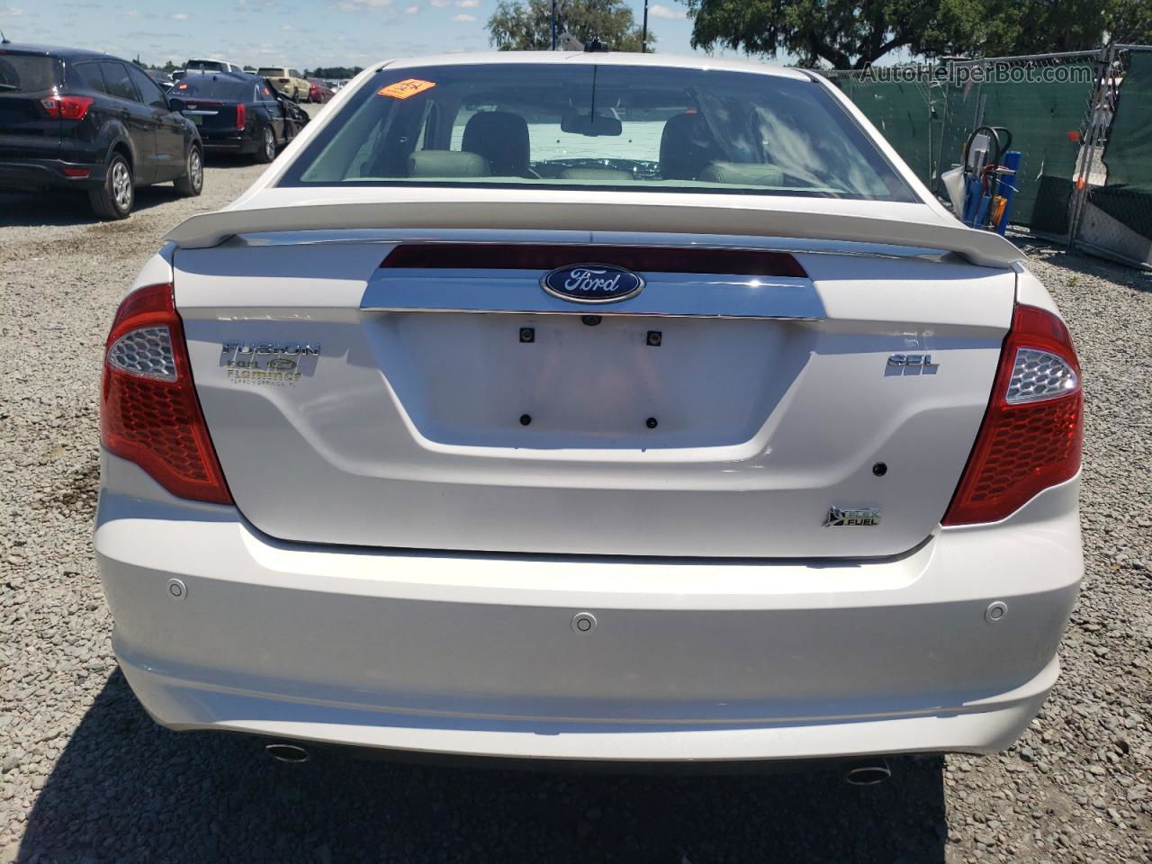 2010 Ford Fusion Sel White vin: 3FAHP0JG5AR349494