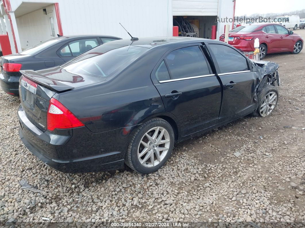 2012 Ford Fusion Sel Черный vin: 3FAHP0JG5CR435729