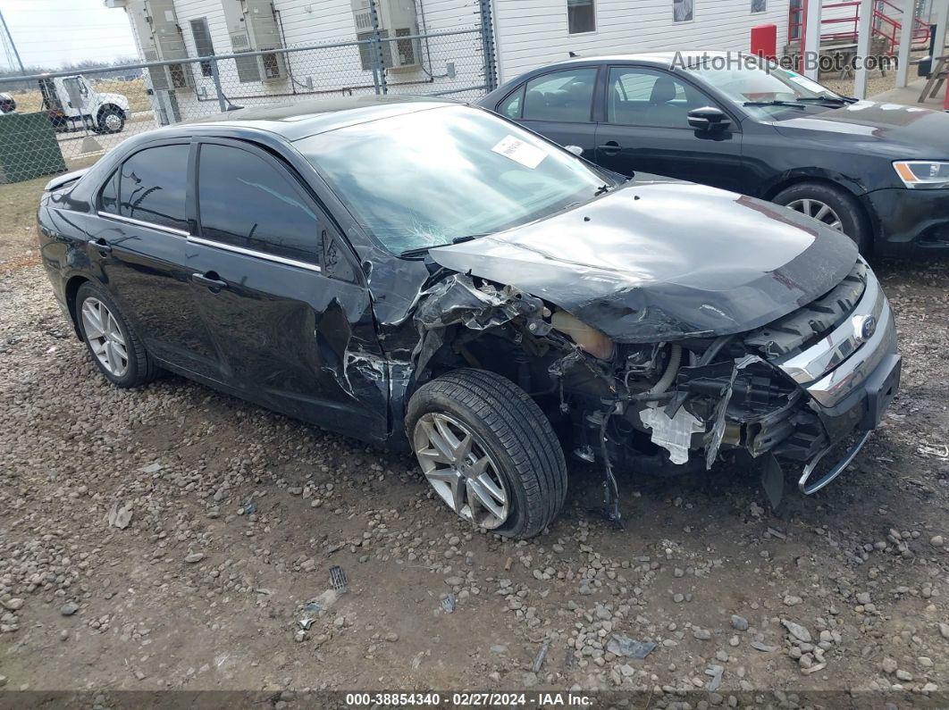 2012 Ford Fusion Sel Черный vin: 3FAHP0JG5CR435729