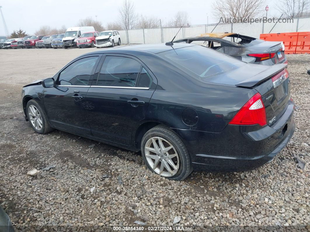 2012 Ford Fusion Sel Черный vin: 3FAHP0JG5CR435729