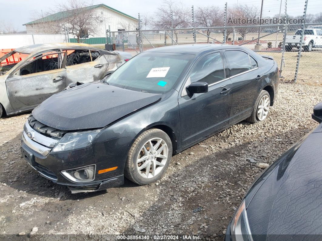 2012 Ford Fusion Sel Черный vin: 3FAHP0JG5CR435729